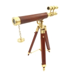 Horizon of Explorers Brass Telescope on a Tripod - Viewfinder to the World
