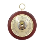 Fischer barometer - brass + beech wood