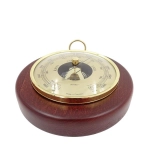 Fischer barometer - brass + beech wood