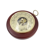 Fischer barometer - brass + beech wood
