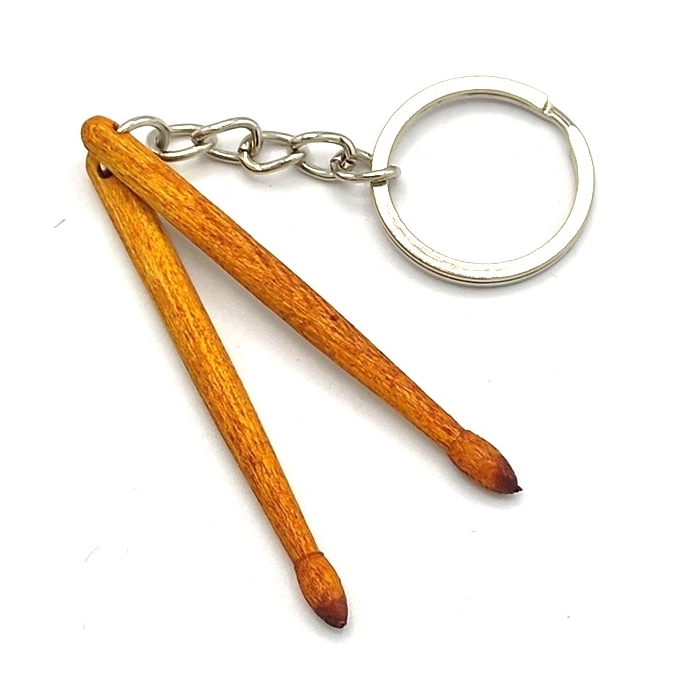 Keychain of drumsticks