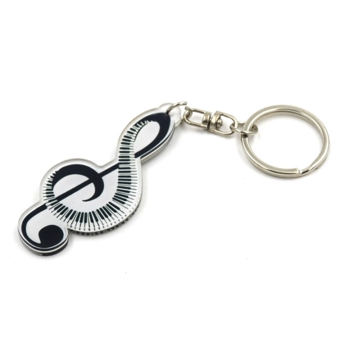Musical key ring - treble clef