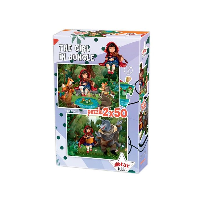 Červená Karkulka Puzzle - 2x50 - Dvě puzzle