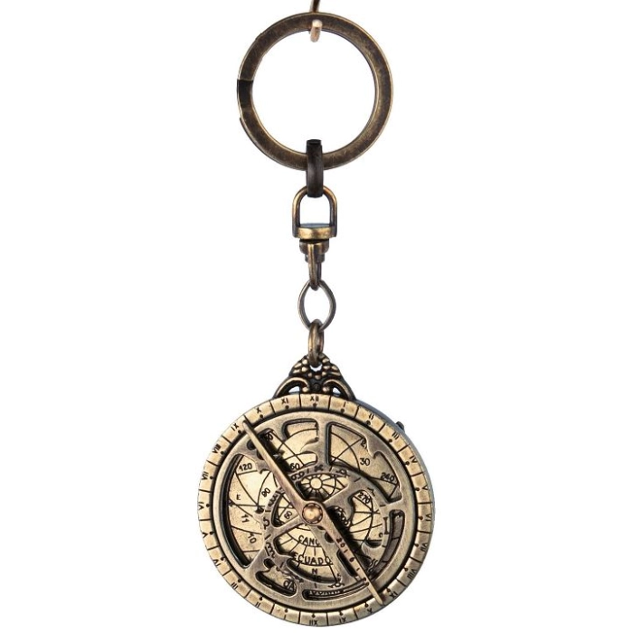European astrolabe keychain