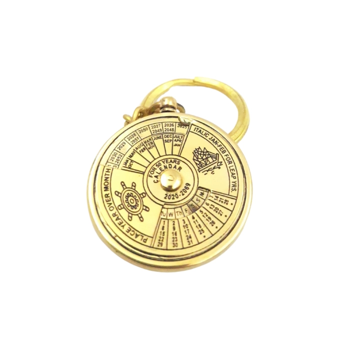 50 Year Calendar Key Chain - Reliable Day Guide!