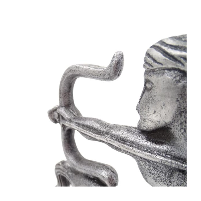 Sagittarius - a decorative metal figurine on a wooden base
