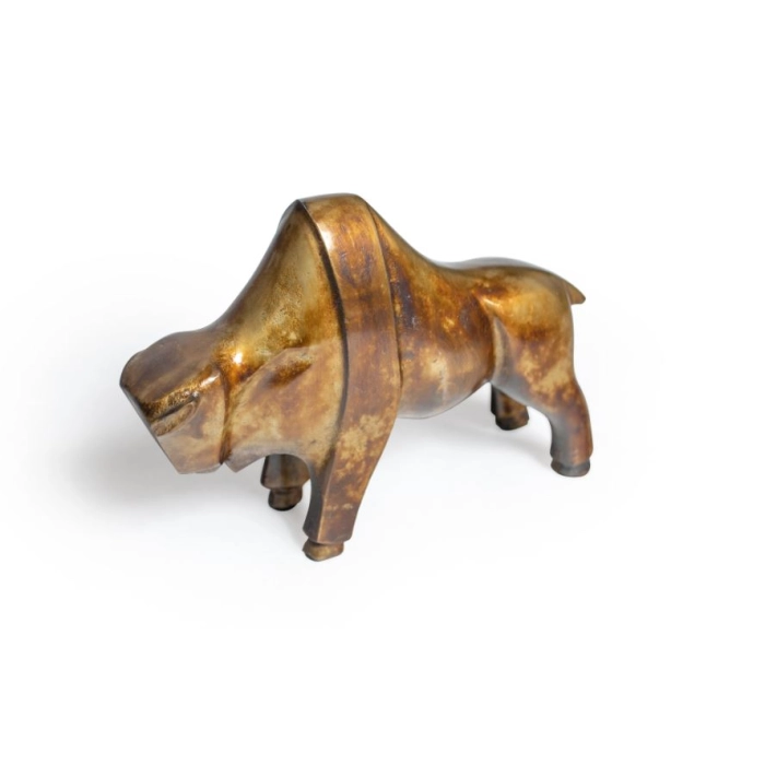 Bison Pablo - decorative aluminum figurine