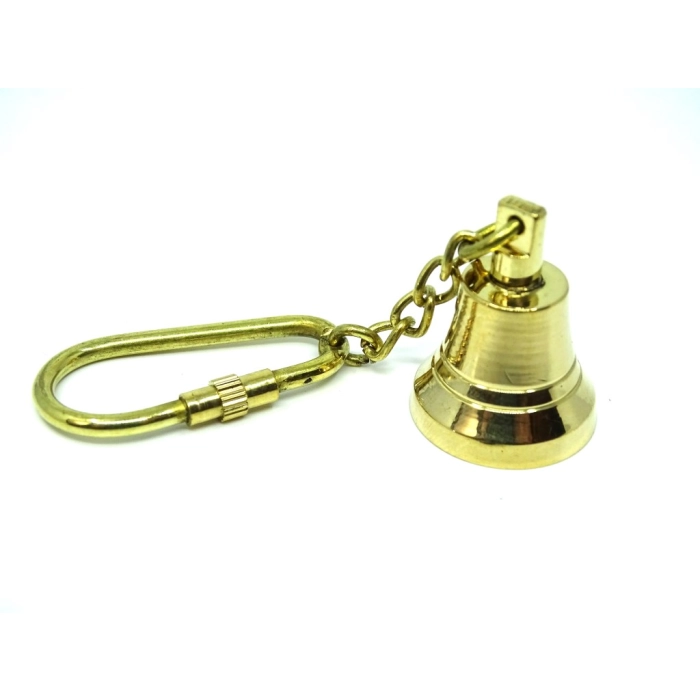 Exklusiver Schlüsselanhänger - Glocke - Messing