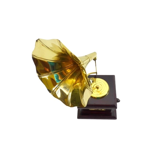 Grammophon-Figur im Retro-Stil