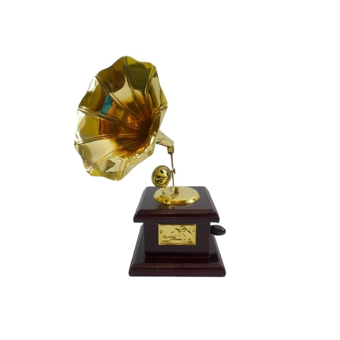 Grammophon-Figur im Retro-Stil