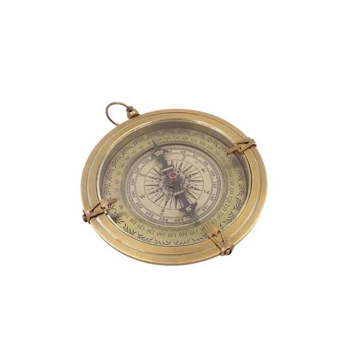 Brass compass