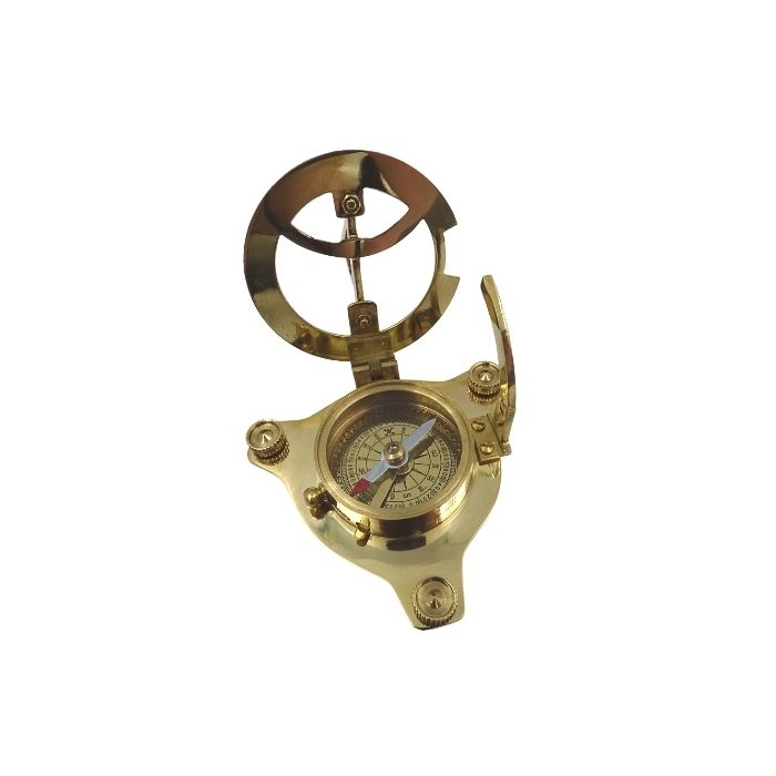 Sundial with compass