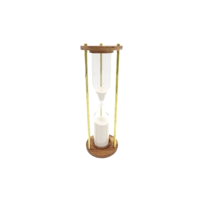Brass and wooden hourglass XXL