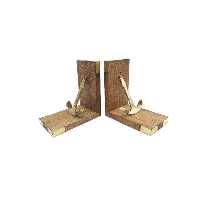 Bookends - brass anchors (2 pieces)