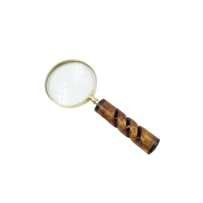 Brass magnifier - horn handle