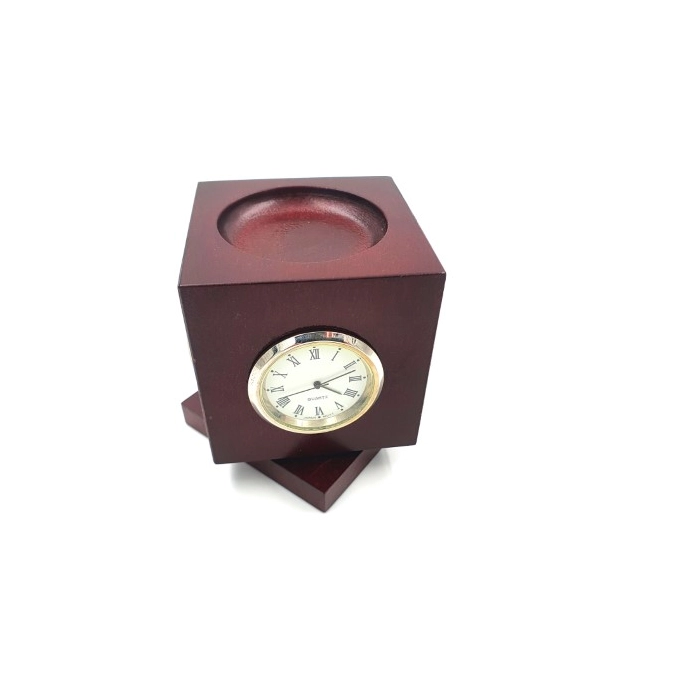 Würfeluhr mit Thermometer und Hygrometer