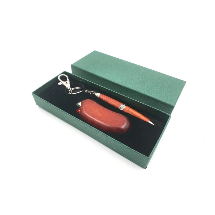 Lighter and pen in a gift box