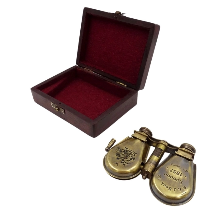 Retro theater binoculars in a box