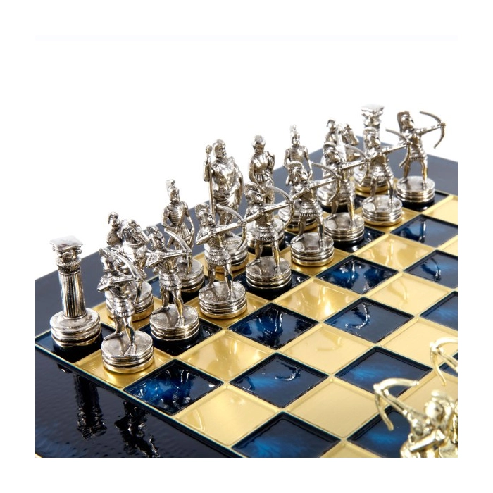 Exclusive brass chess pieces - Archers 28x28 cm