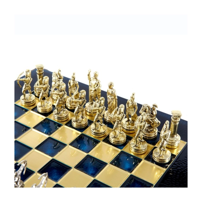 Exclusive brass chess pieces - Archers 28x28 cm