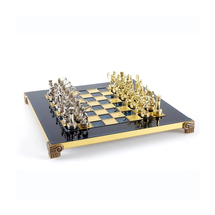 Exclusive brass chess pieces - Archers 28x28 cm