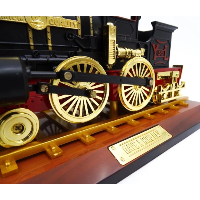 Retro locomotive music box