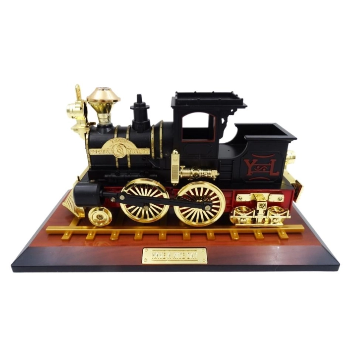 Retro locomotive music box