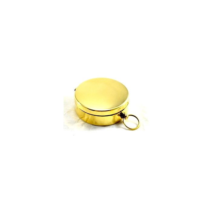Brass compass with cover
