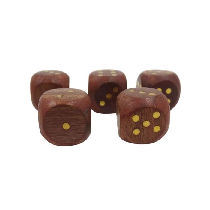 Wooden Dice in a Barrel