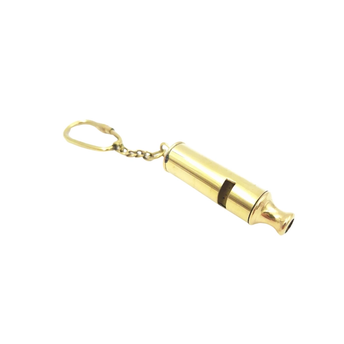 Brass Whistle Keychain