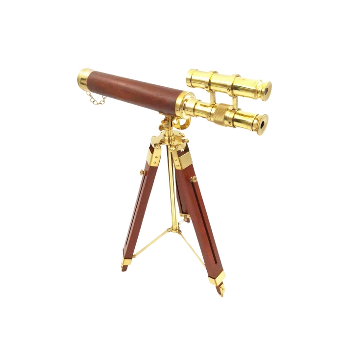 Horizon of Explorers Brass Telescope on a Tripod - Viewfinder to the World