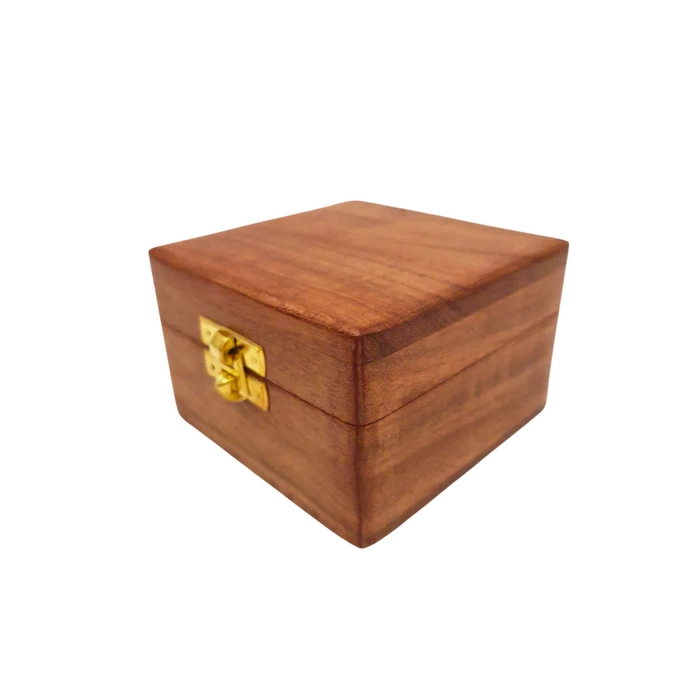 Wooden Treasure Box 6 x 6 x 4 cm