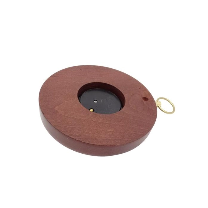 Fischer barometer - brass + beech wood