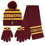 Harry Potter Nebelvírský klobouk + šála + rukavice - licencovaný produkt velikost 4-8 let (53 cm)