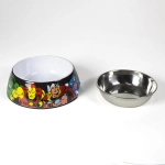 A set of two bowls for a Marvel pet - L