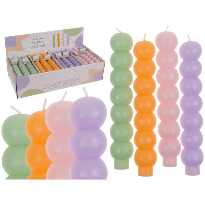 Table candle - pastel bubbles