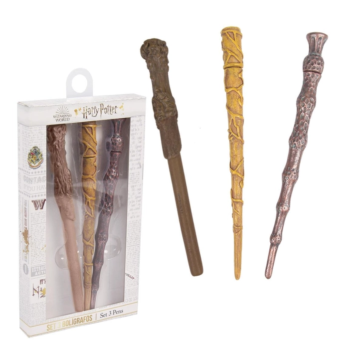 Harry Potter ballpoint pens - a licensed product of 3 pieces