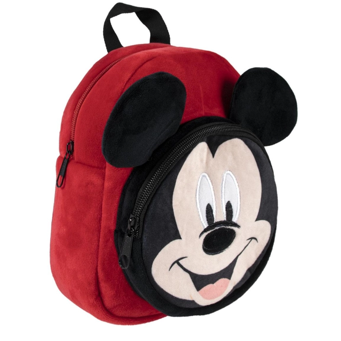 Small 3D Mickey Mouse plush backpack for children - licensed product