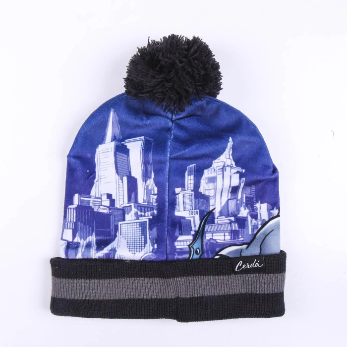Batman gloves chimney cap set - licensed product size 4-8 years (53 cm)