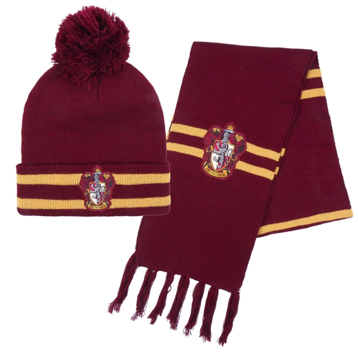 Hat + scarf Harry Potter Gryffindor - licensed product size 4-8 years (53 cm)