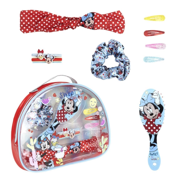 Minnie Mouse kozmetikai táska hajkiegészítőkkel - licencelt termék