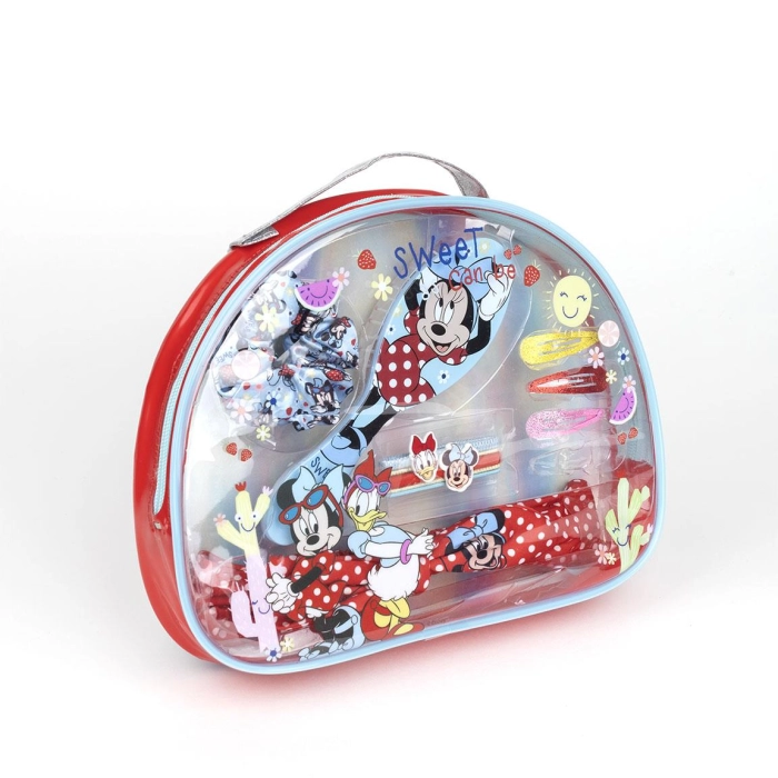 Minnie Mouse kozmetikai táska hajkiegészítőkkel - licencelt termék