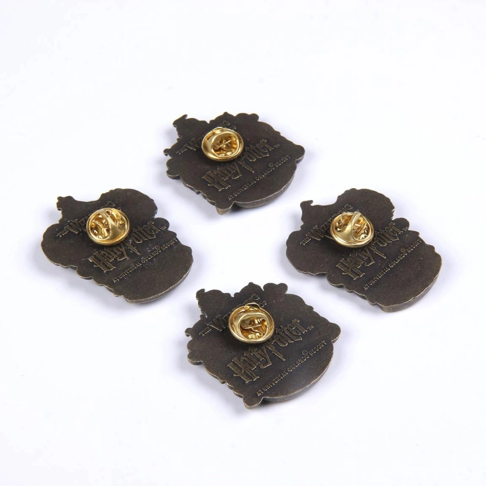Harry Potter House Emblems x4 Pin Set - Licensed Product