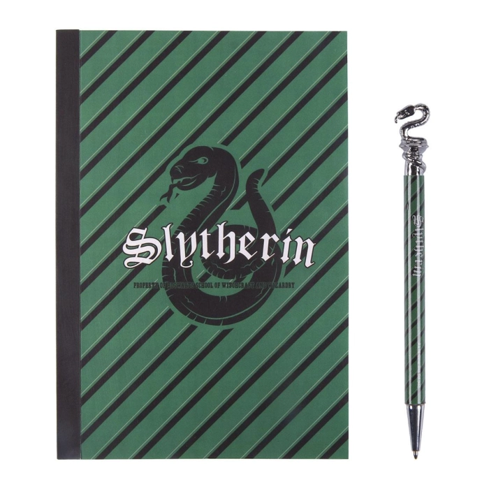 Harry Potter Slytherin notebook and pen set - licensed product
