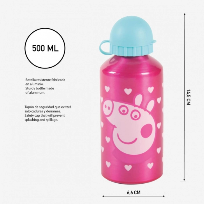 Kovová láhev Peppa Pig - Licencovaný produkt