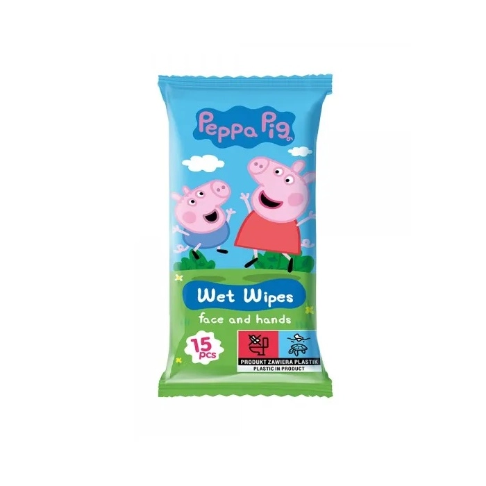 Peppa Pig nedves törlőkendő 15 db