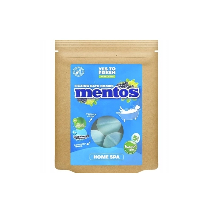 Mentos effervescent bath bombs
