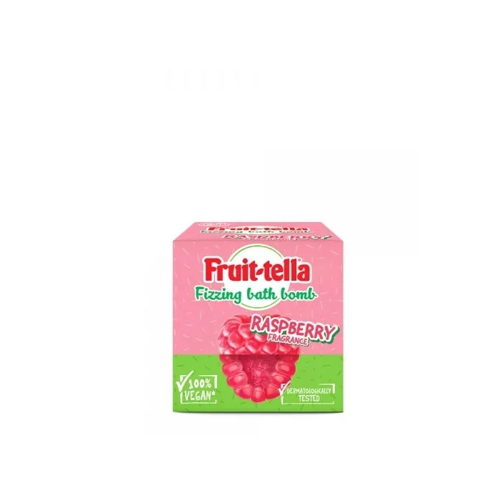 Fruit-tella effervescent bath bomb 140g raspberry
