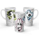 Keramický hrnček na latte The Powerpuff Girls - licencovaný produkt