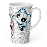 Keramický hrnček na latte The Powerpuff Girls - licencovaný produkt